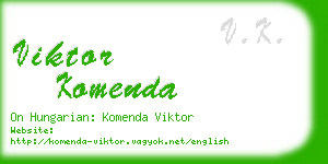 viktor komenda business card